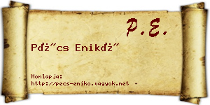 Pécs Enikő névjegykártya